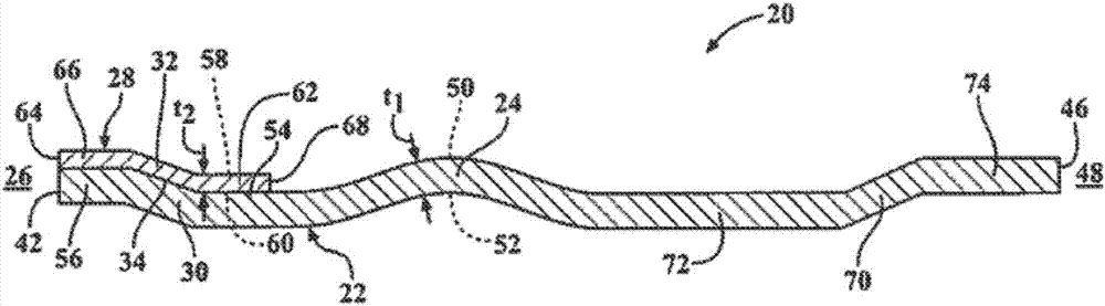 Gasket assembly with half stop and method of making the same