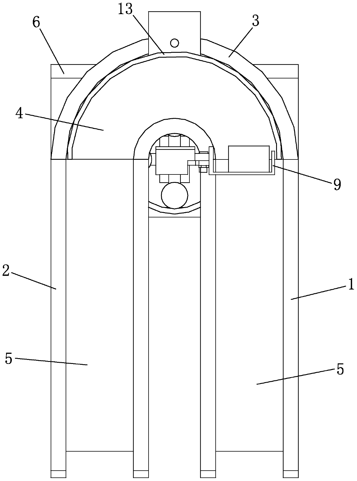 Steering conveying device used for hardware fitting steel blocks