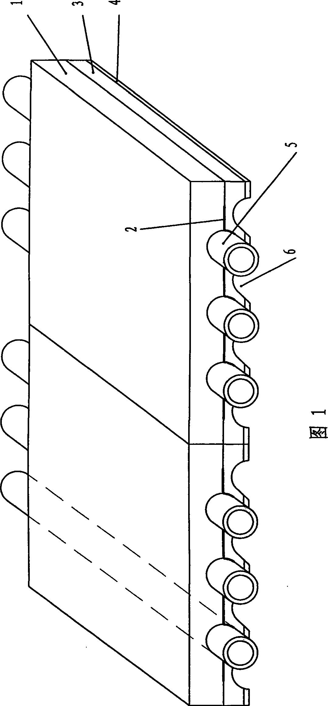 Assembly type ground radiation heating installation