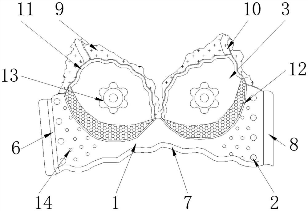 Breast nursing bra capable of preventing nipples from being pressed due to excessive force