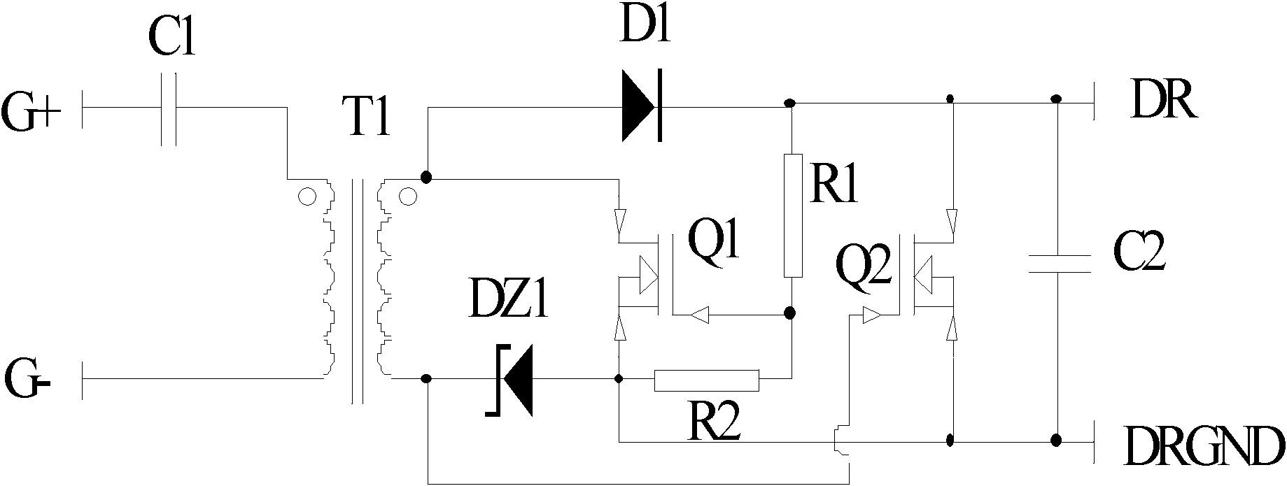 Magnetic isolation driving circuit