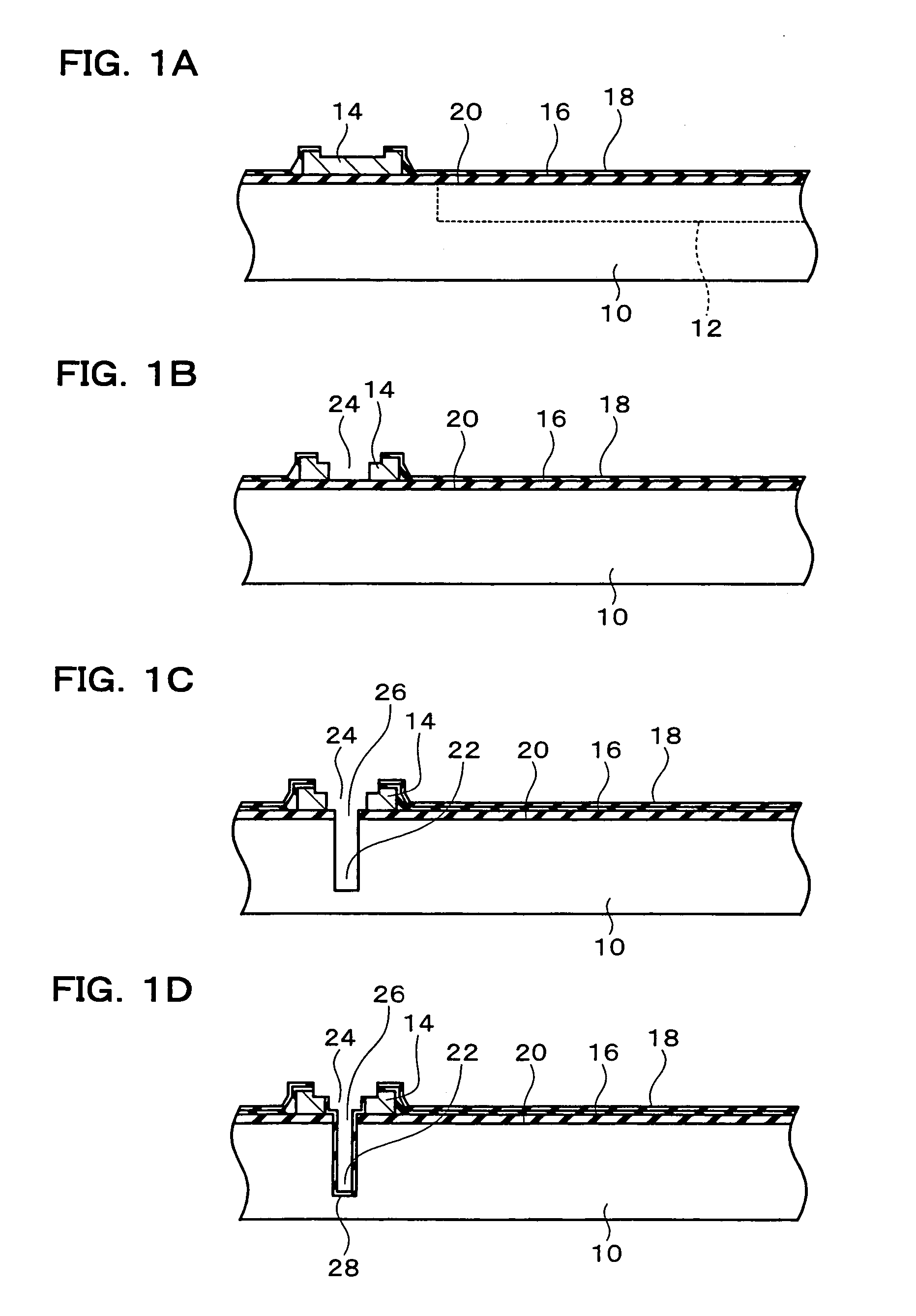 Semiconductor chip, and semiconductor wafer including a variable thickness insulating layer