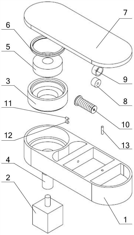 An internal circulation lubricating self-cleaning mechanism