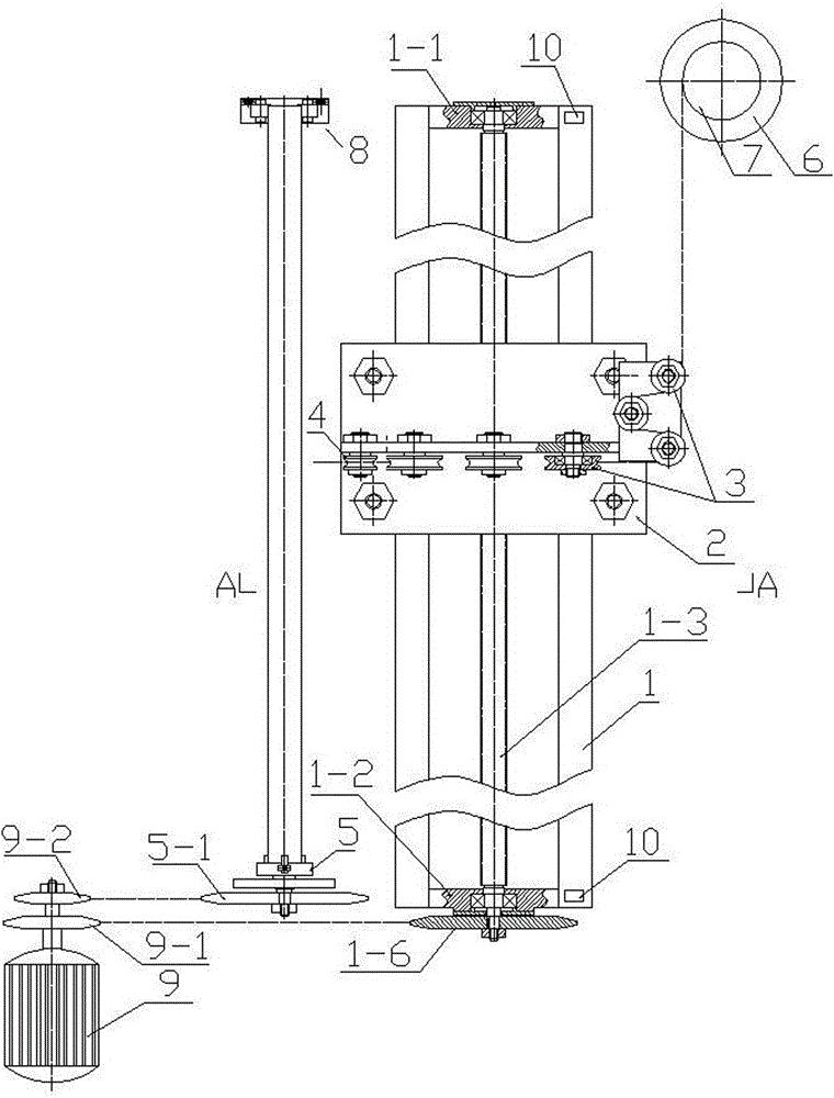 Super long water filter pipe winding machine