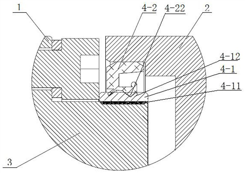 Robot joint combined sealing structure