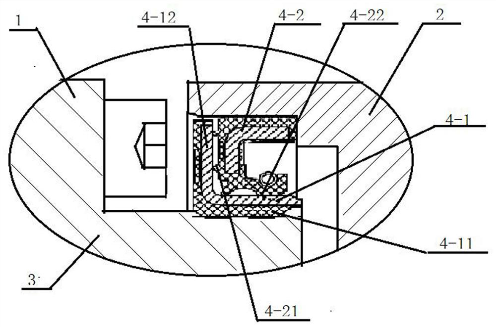 Robot joint combined sealing structure