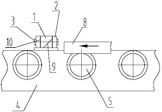 Device and method for preventing sand box from retrograding