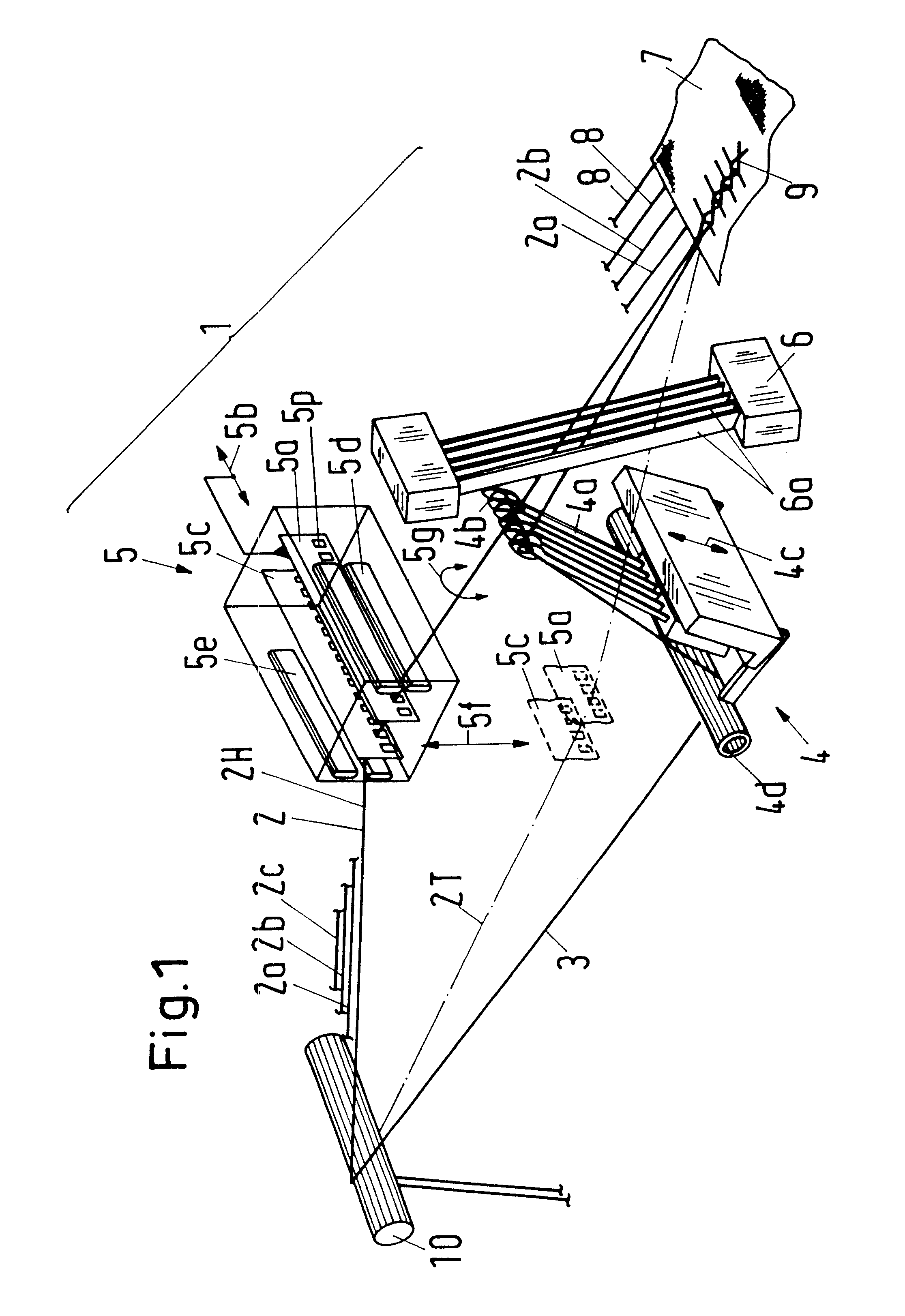 Apparatus for forming a leno weave