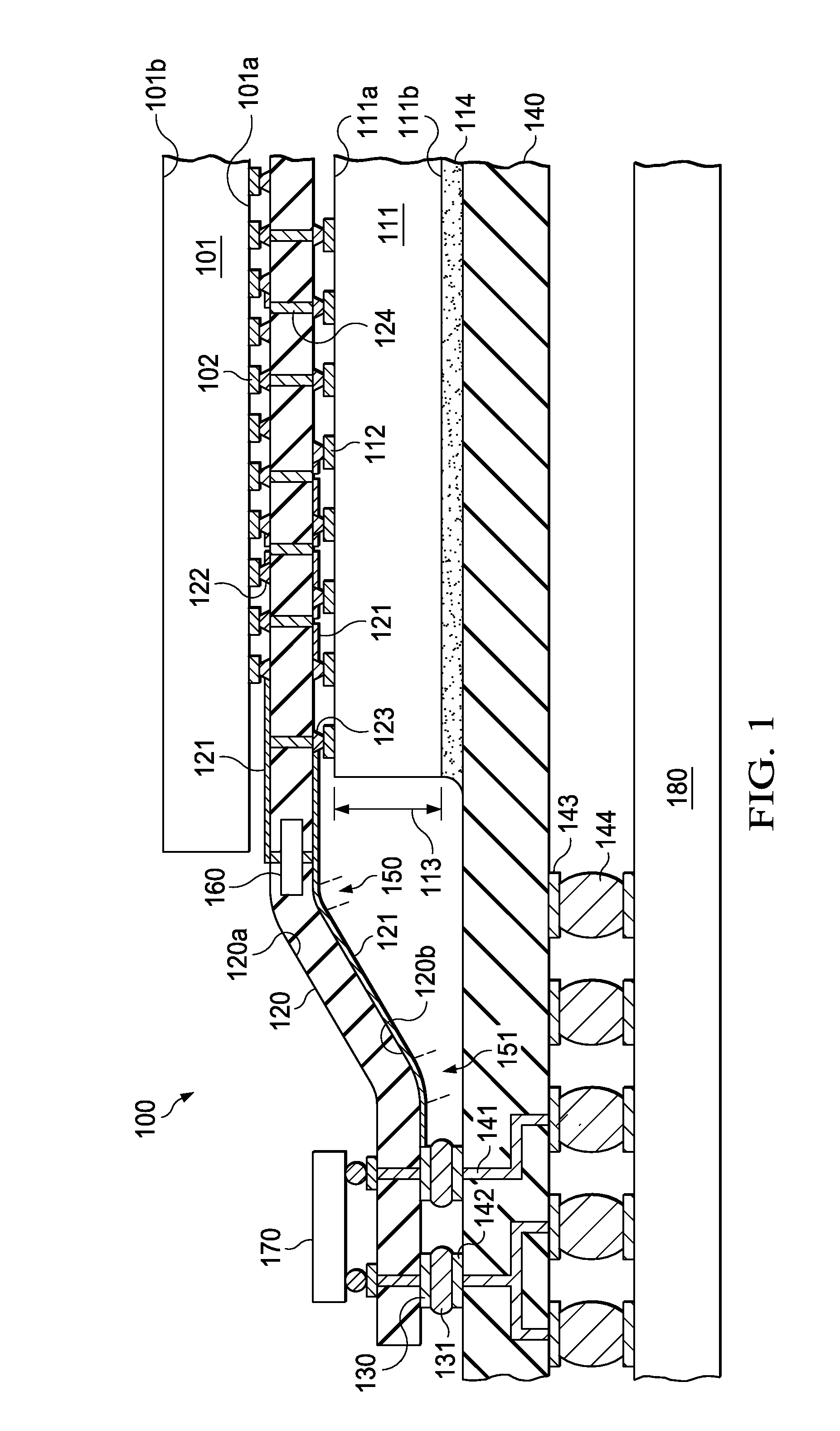 Flexible Interposer for Stacking Semiconductor Chips and Connecting Same to Substrate