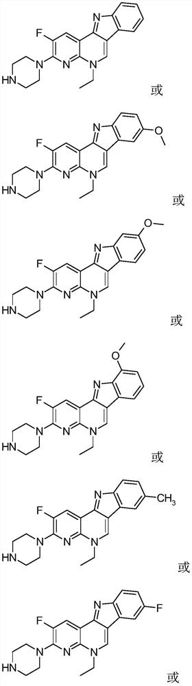 Isorcryptolepine analogue prepared by taking enoxacin as raw material as well as preparation method and application of iso-cryptolepine analogue