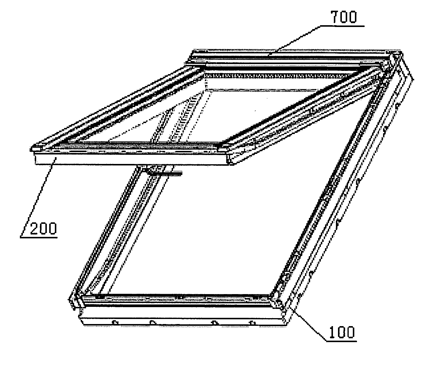 Drainage system in a roofwindow and roofwindow