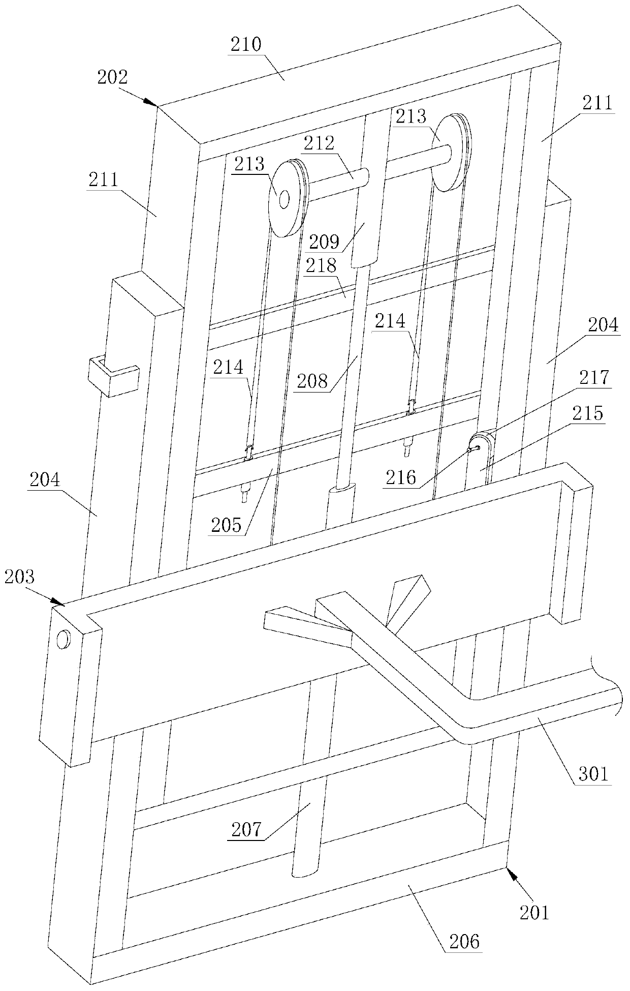 Movable type wall building device