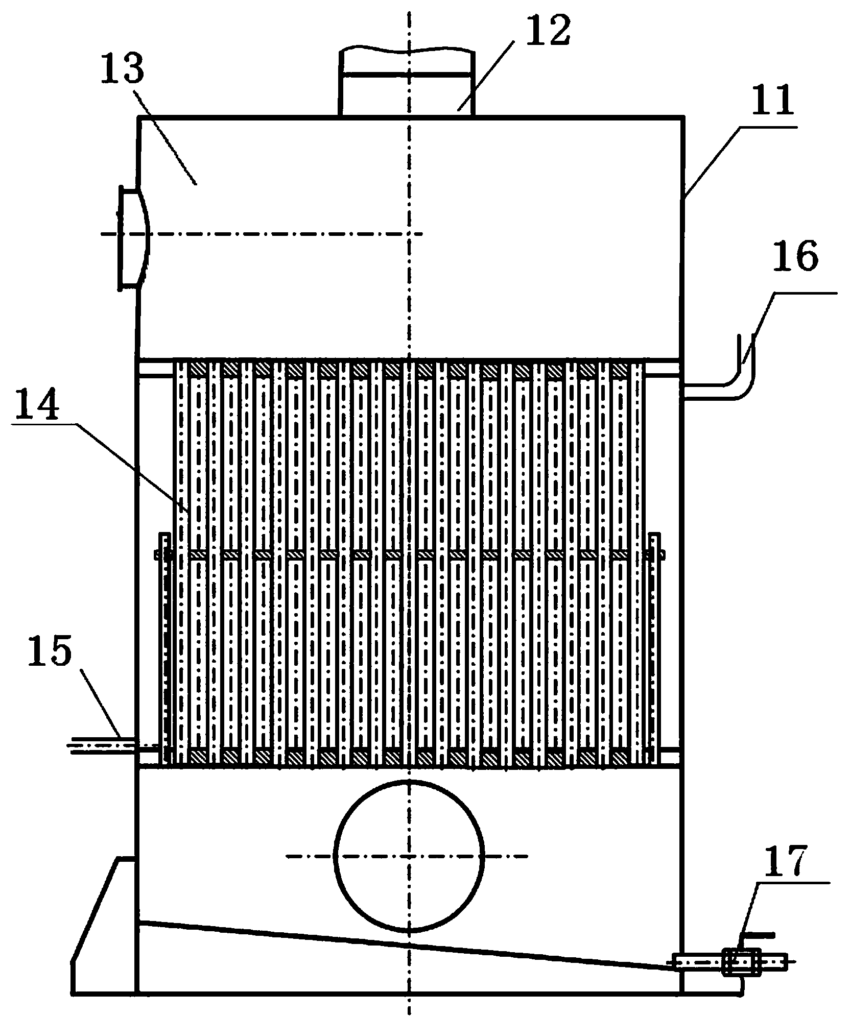 Asphalt flue gas processing system and processing technology