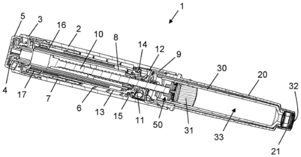 Drug delivery device with means for determining expelled dose