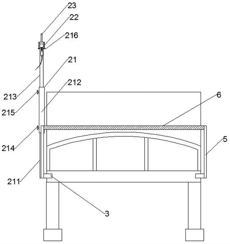 Multifunctional infusion support sickbed