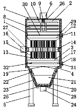 Device for slicing and crushing Chinese medicinal materials