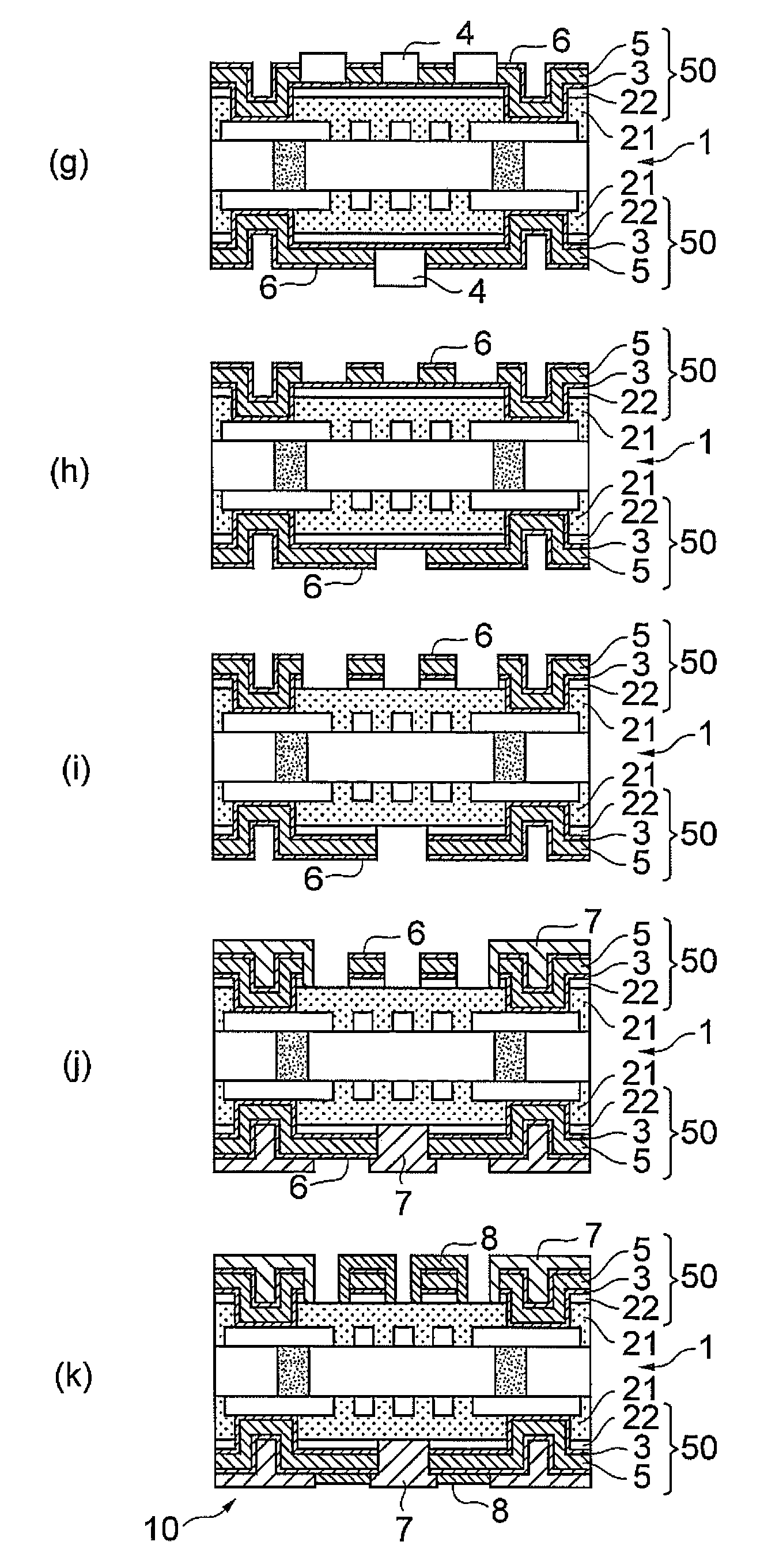 Substrate for mounting semiconductor chip and method for producing same
