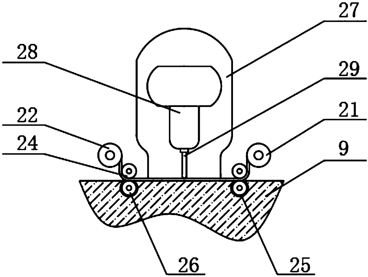 Three-needle five-thread streamline covering stitch apparatus for sewing school uniform