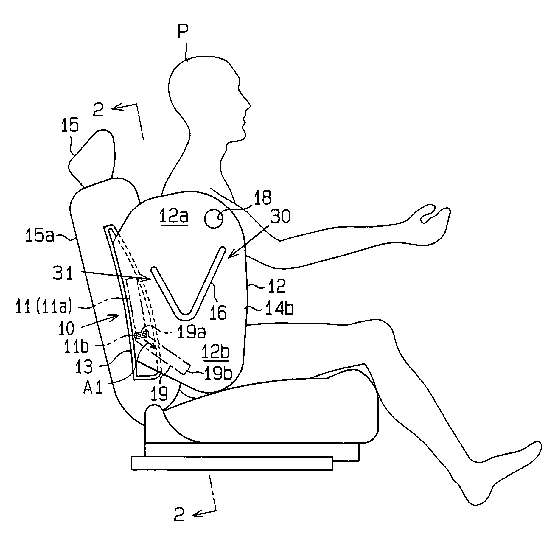 Side airbag device