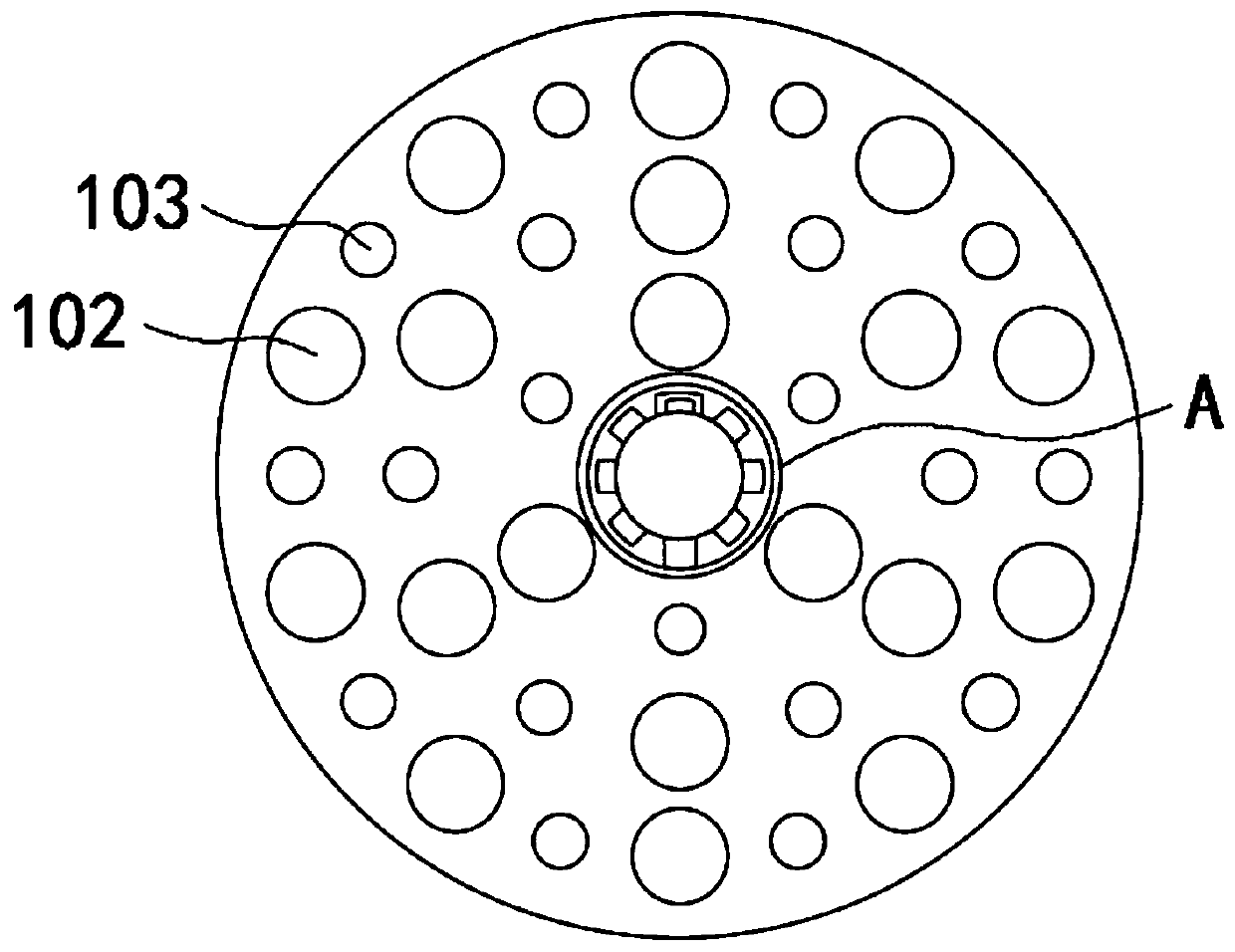 A medical fumigation adjustable atomizing head and its application method