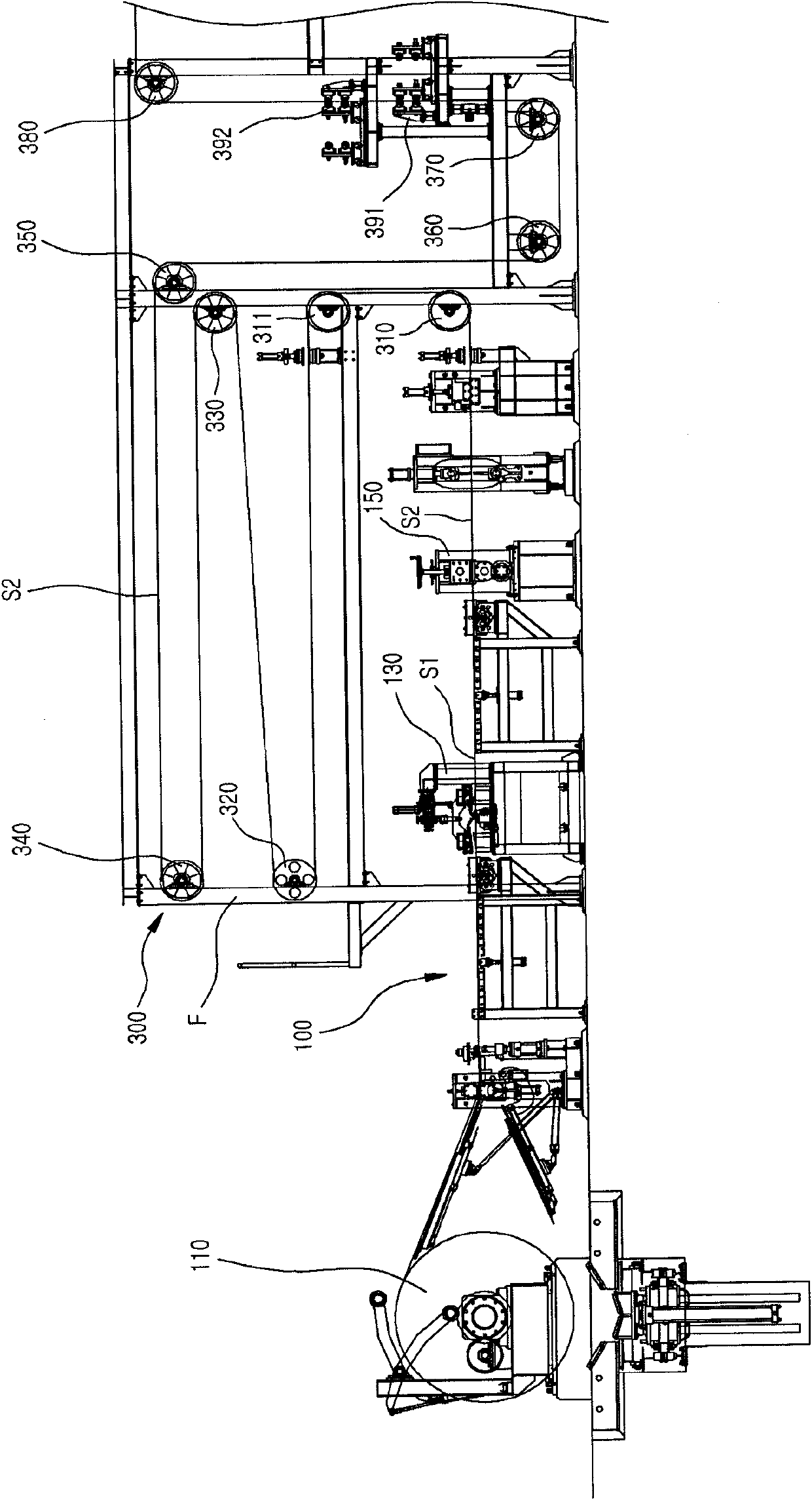 Steel plate winding device