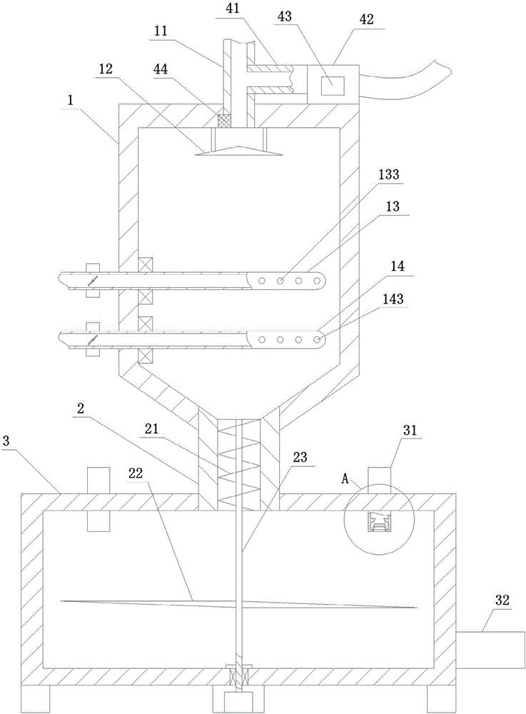 Pulp bleaching apparatus with flushing mechanism