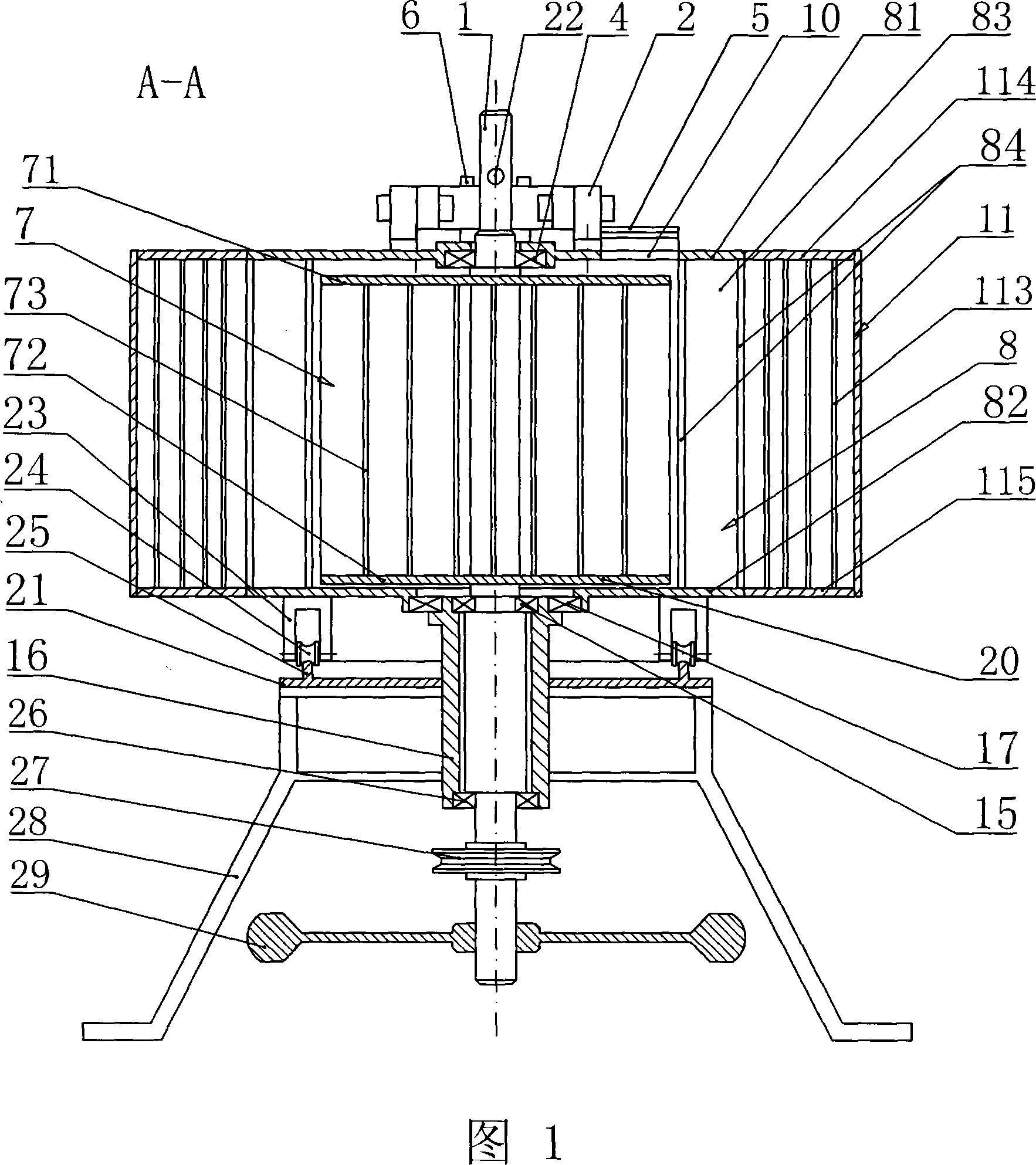 Large power wind-gathering current-guiding wind power machine
