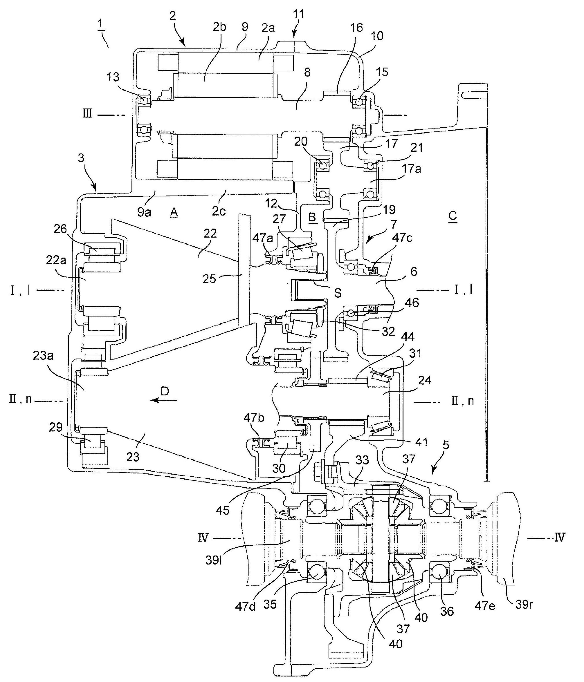 Hybrid drive device