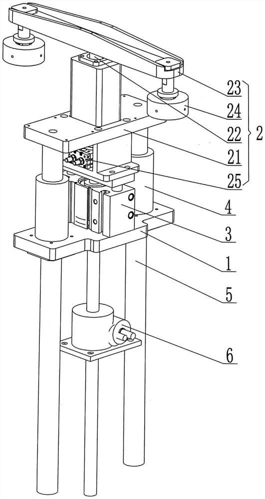 Necking and blank pressing device for vacuum cup