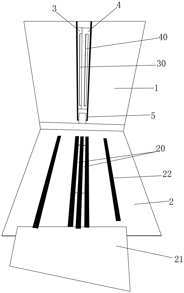 Inside pocket double-flap forming mold and use method