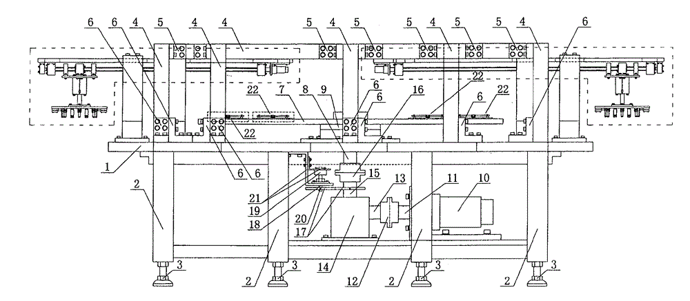 Test bed for testing comprehensive performance of LED modules