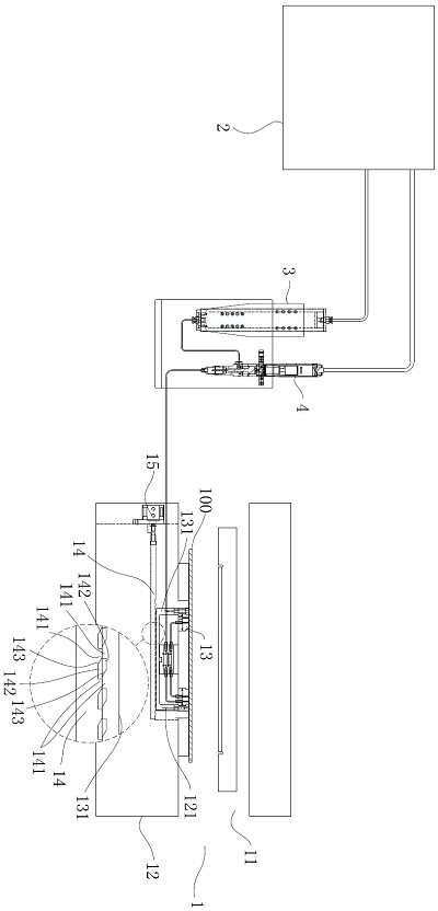 Motor adhesive iron core manufacturing device and manufacturing method thereof