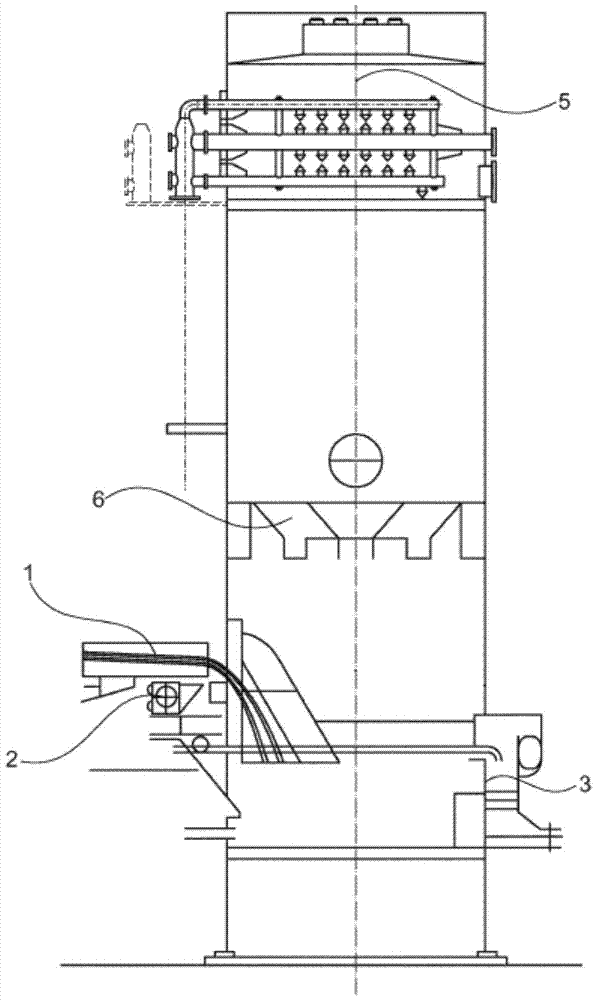 Steam condensation system for granulation plant