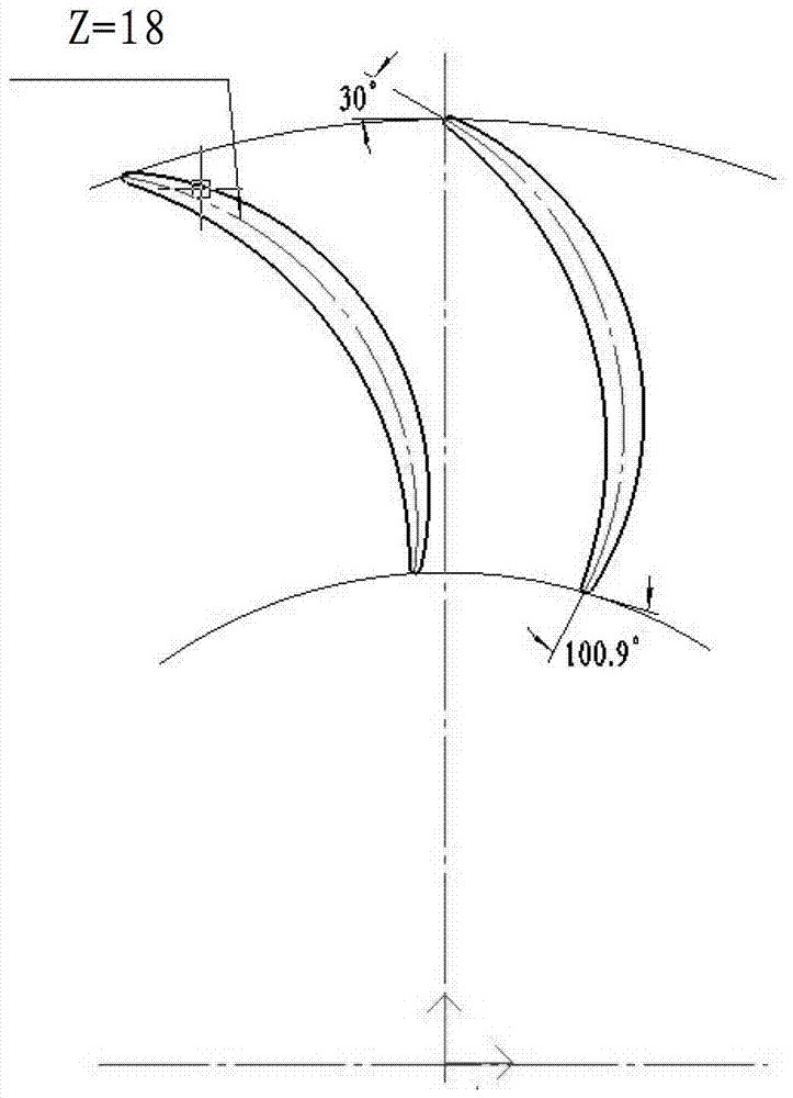 A model stage of mcl compressor and its design method