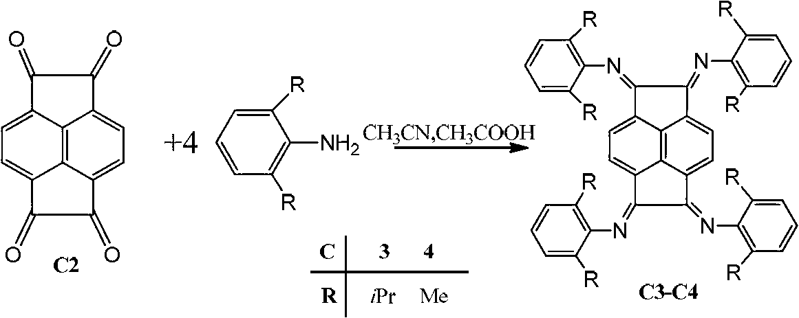 Binuclear acenaphthene (alpha-diimine) nickel/palladium catalysts for olefins, and preparation method and application thereof