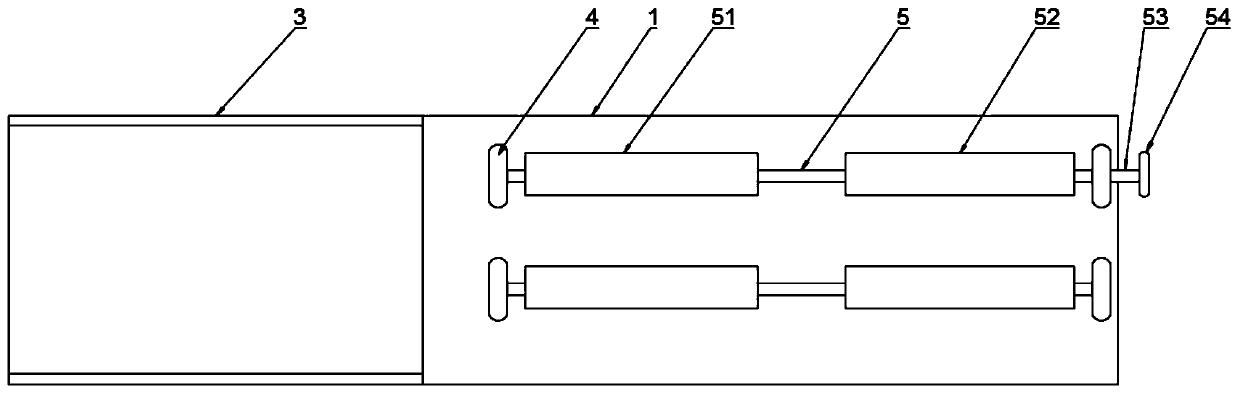 Guide rail rotation device for cutting machine