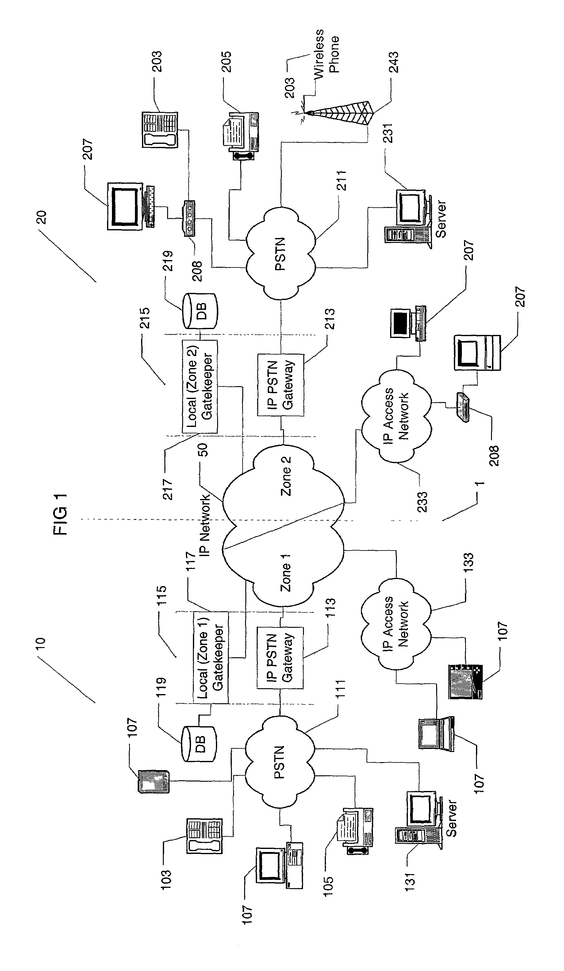 Allocation of channel capacity in multiservice networks