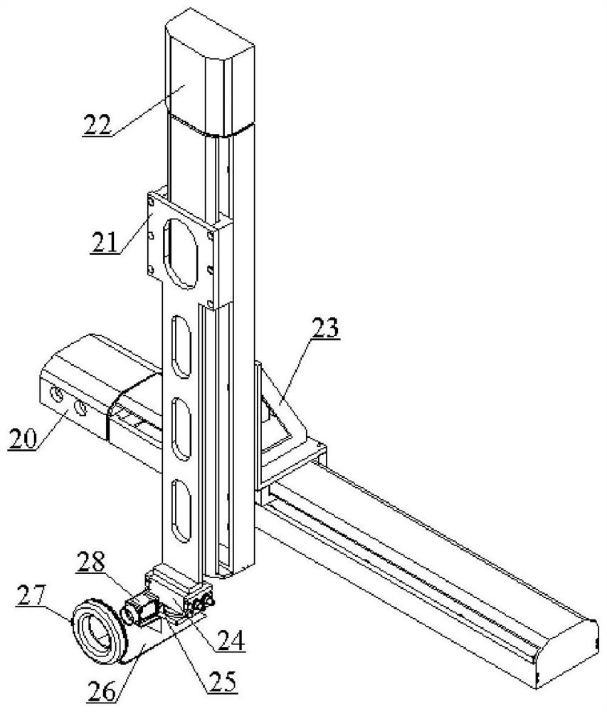 Motor moving device for cooperating with hydraulic motor test bench and control method thereof