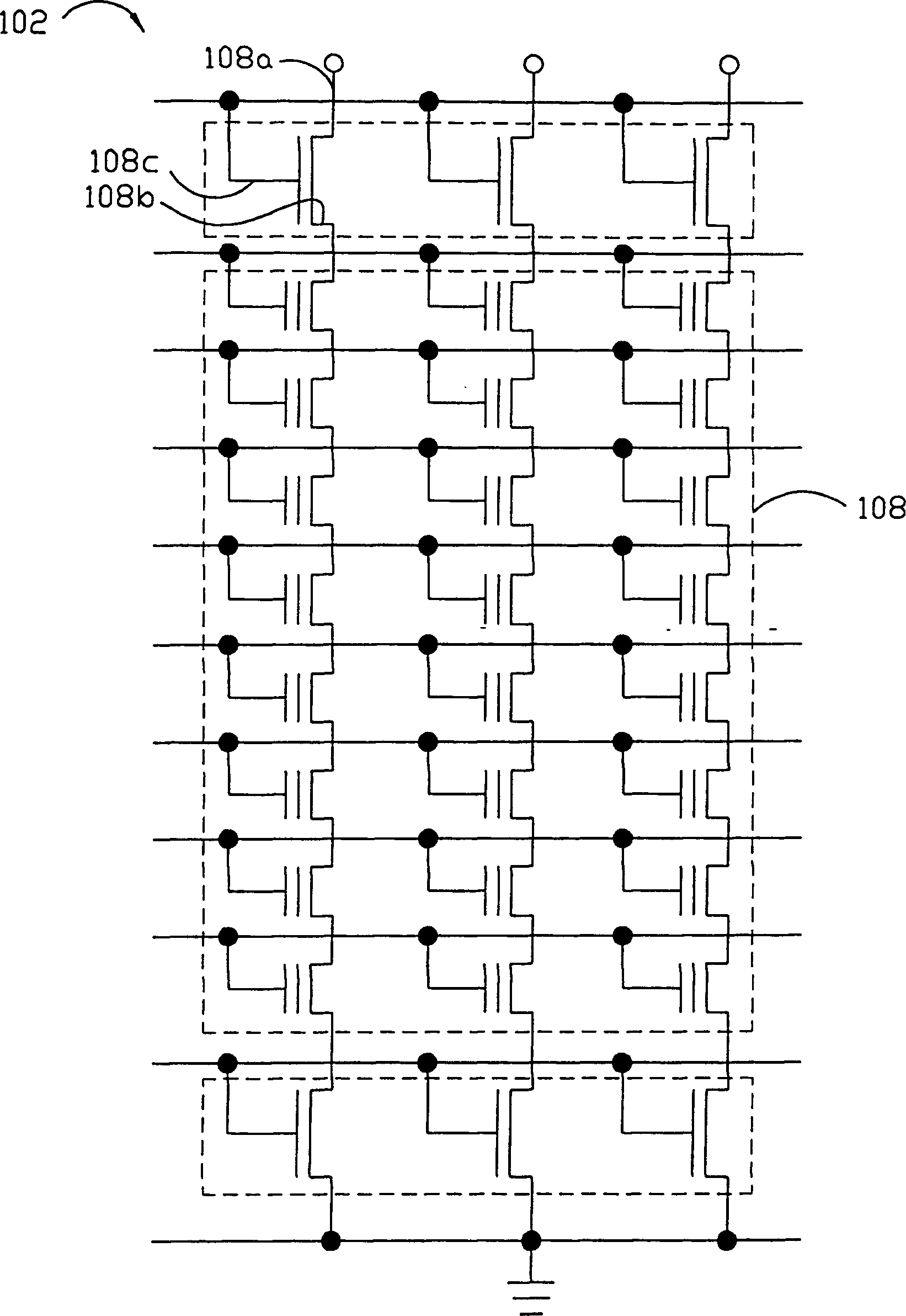 High-performance grid nitride ROM structure