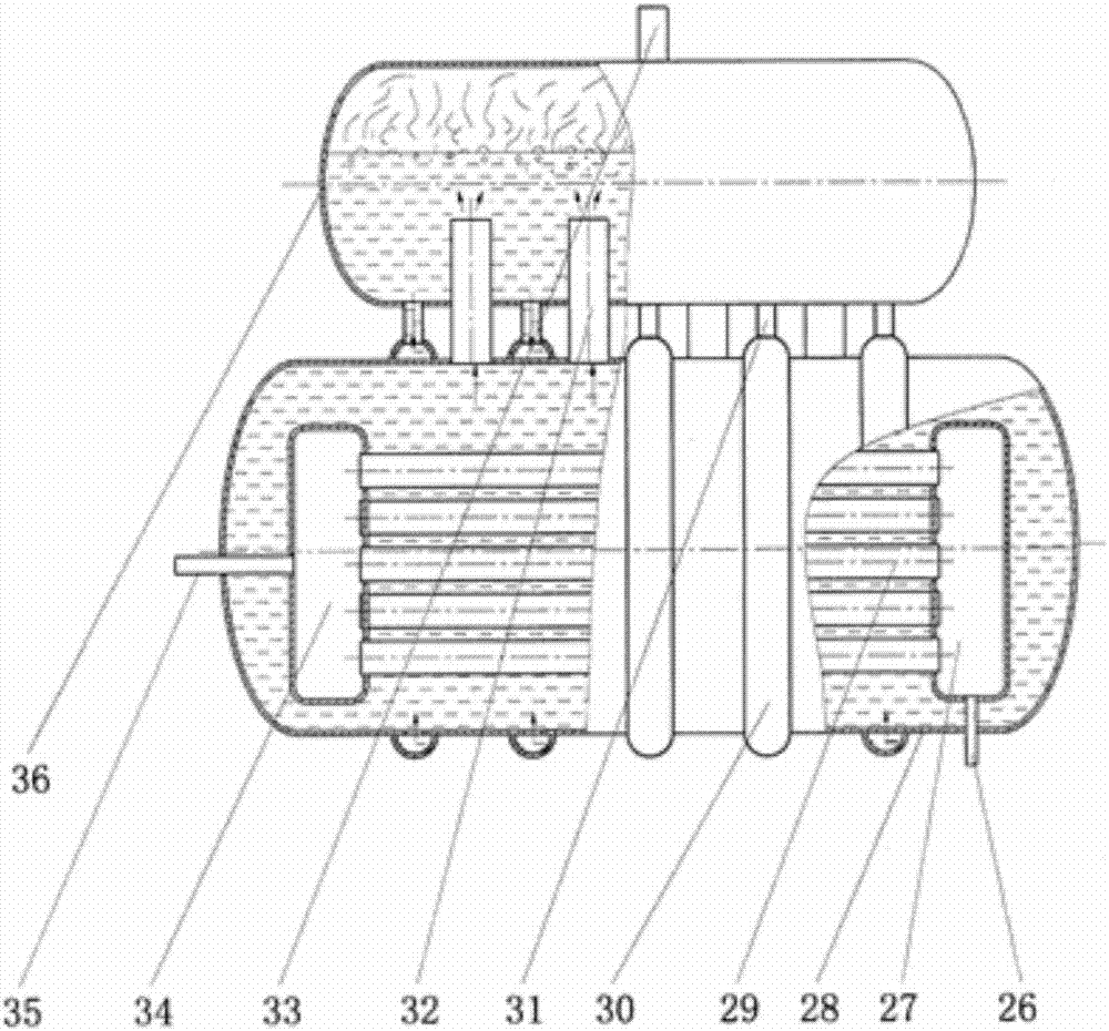 Gas turbine electricity/steam cogeneration system employing smoke exhaust waste heat to increase yield of seam