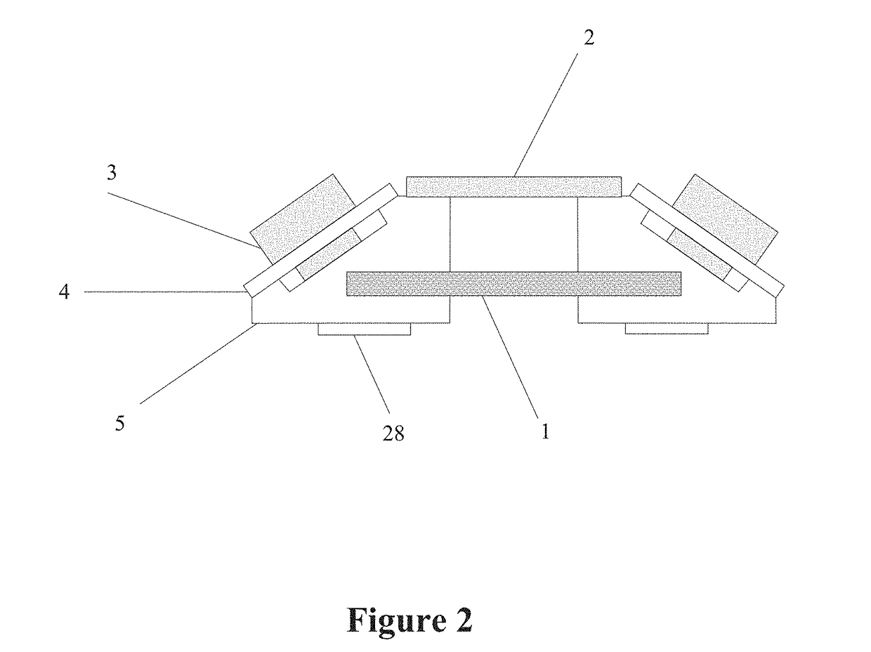 Sensor device and residual stress detection system employing same