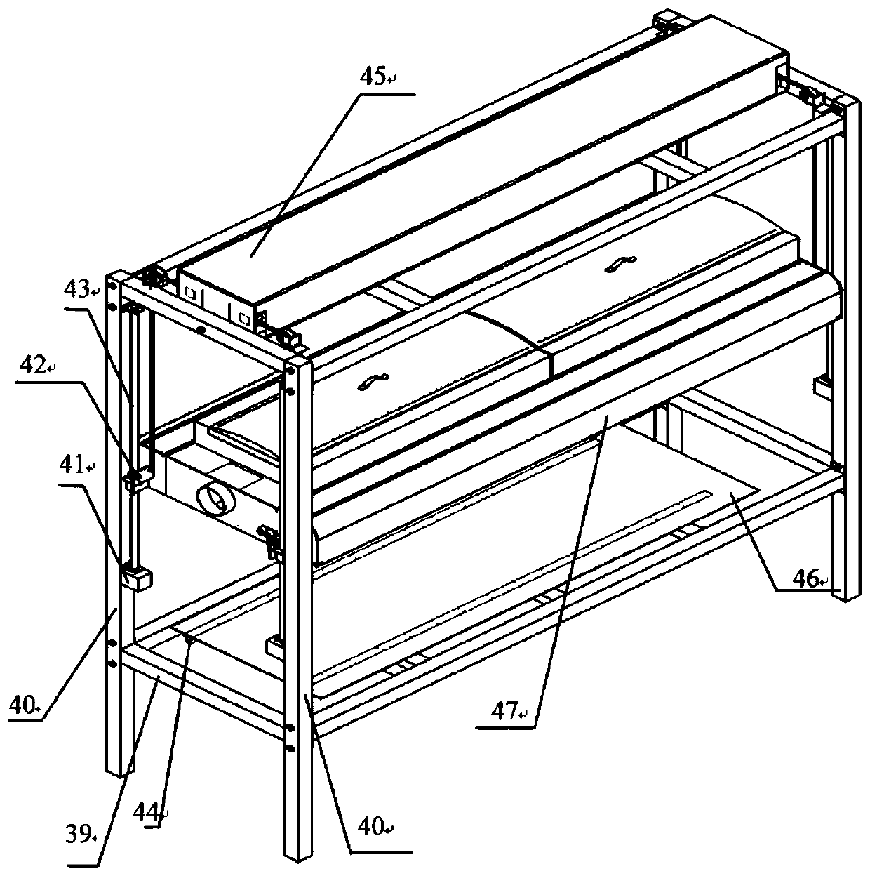 Bedstead type moxibustion device