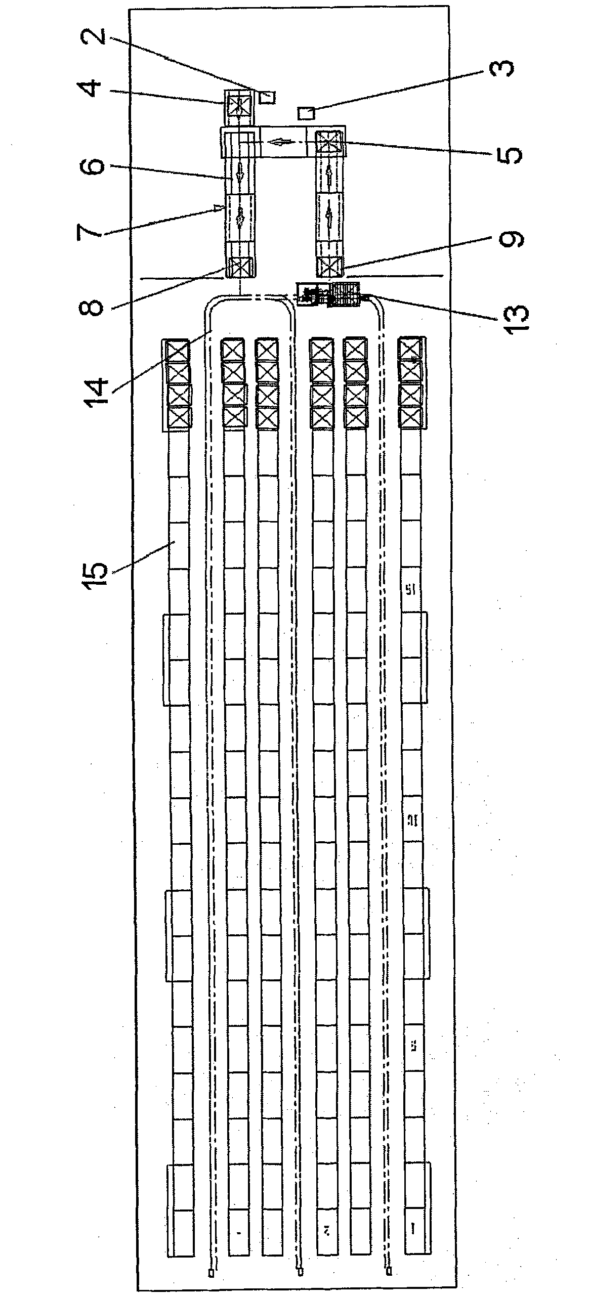 Automatic book storing and withdrawing device for library