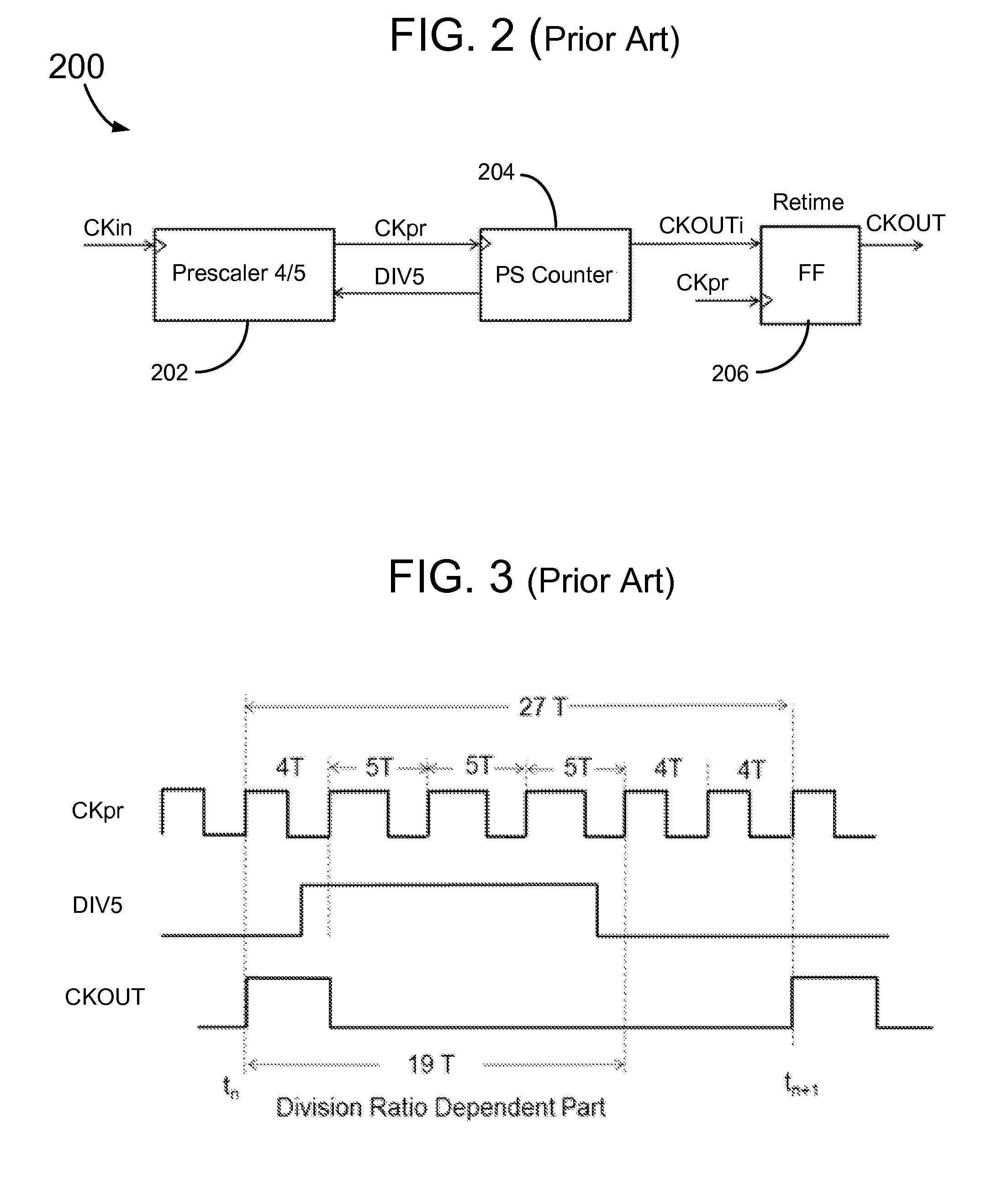 Frequency divider with improved linearity for a fractional-N synthesizer using a multi-modulus prescaler