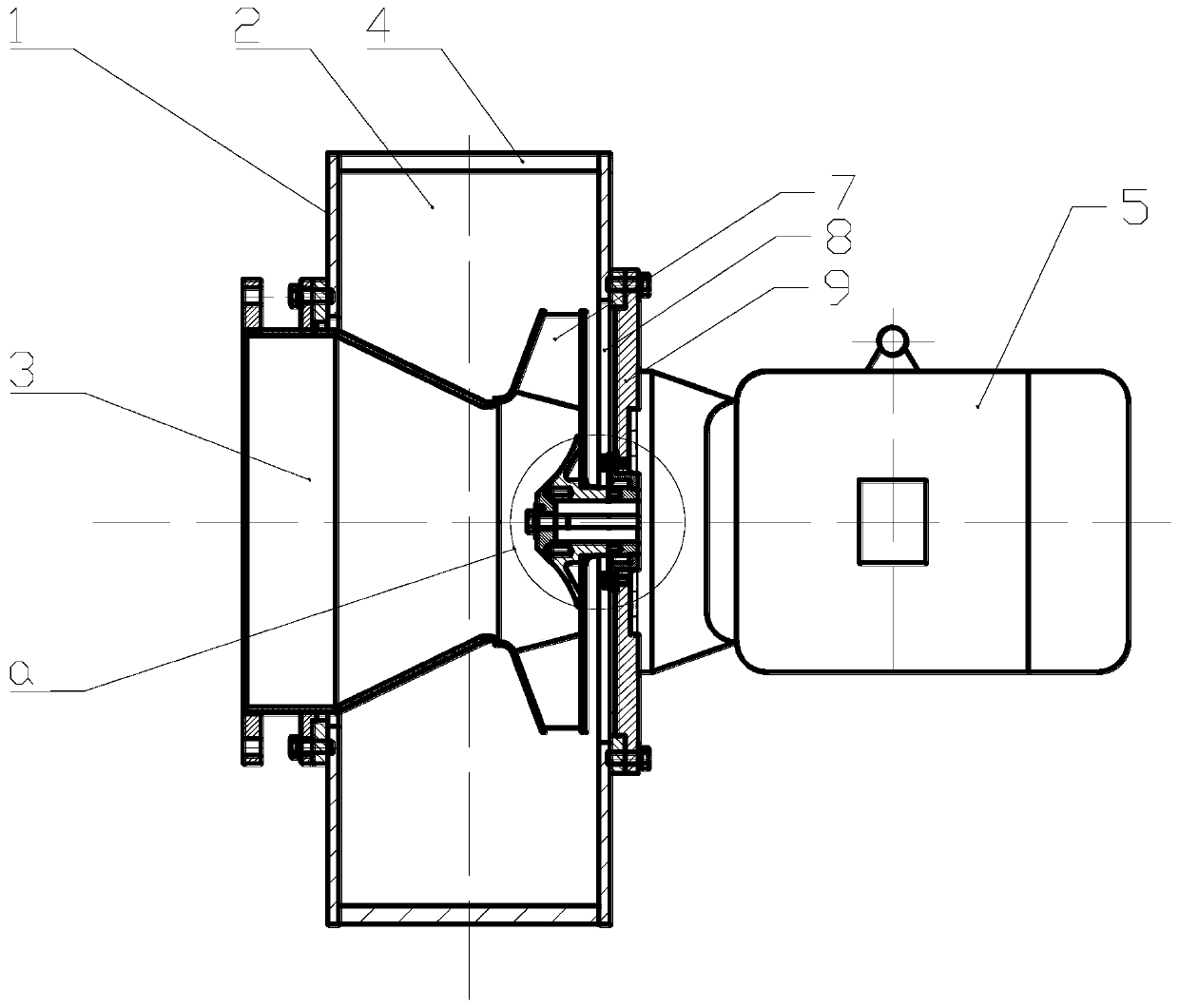 High-sealing gas pressurization centrifugal blower