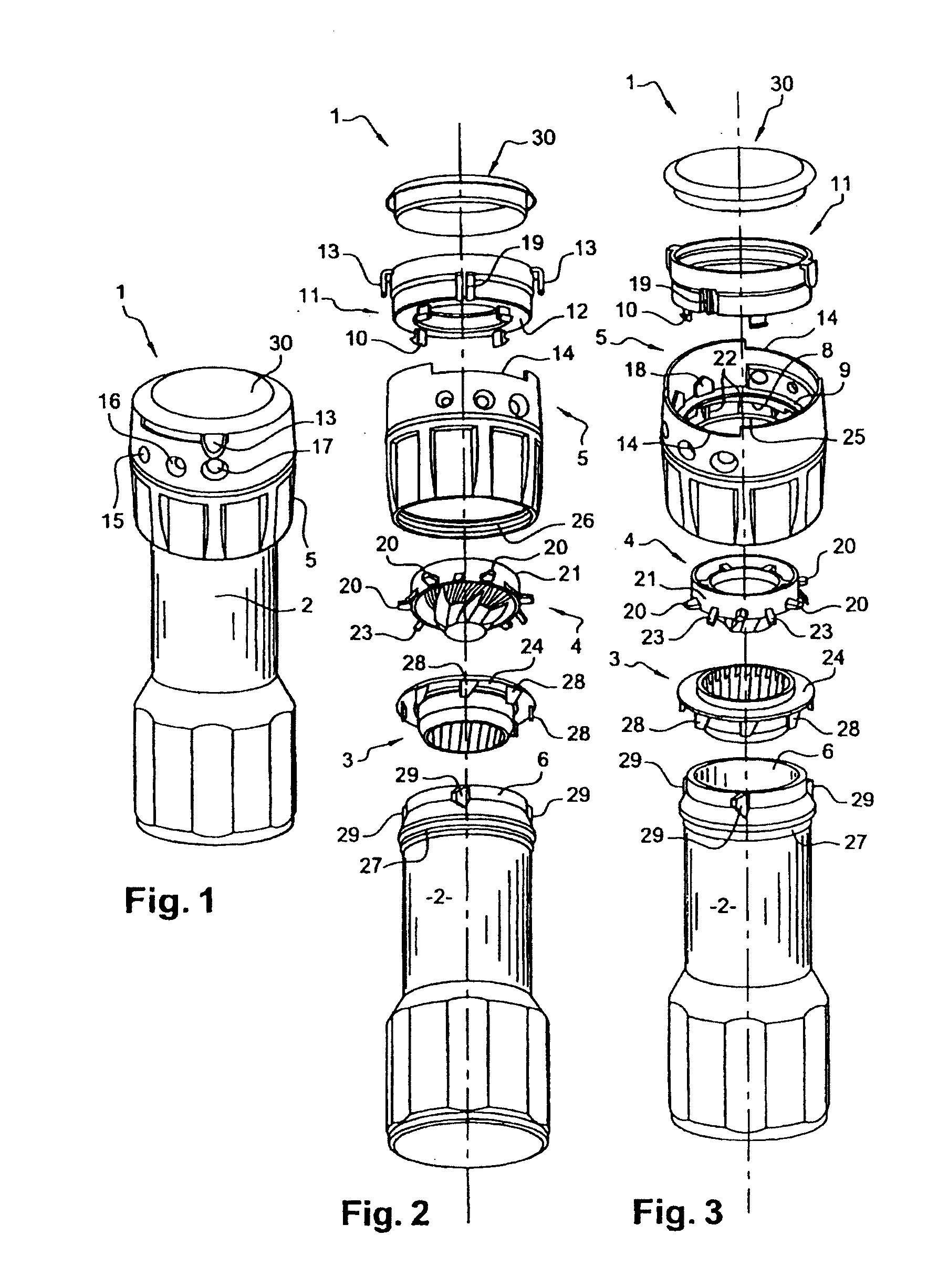 Adjustable grinder and a stator for the adjustable grinder