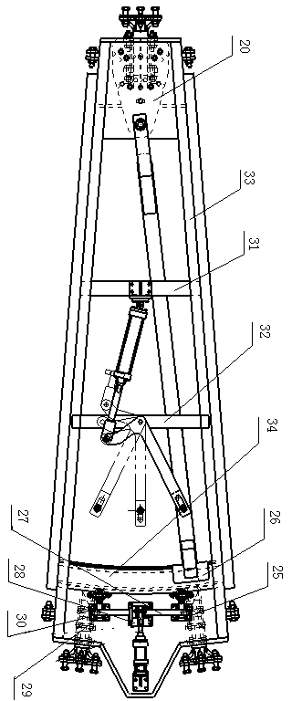 Turnout device for monorail crane in coal mine and moving method of turnout device