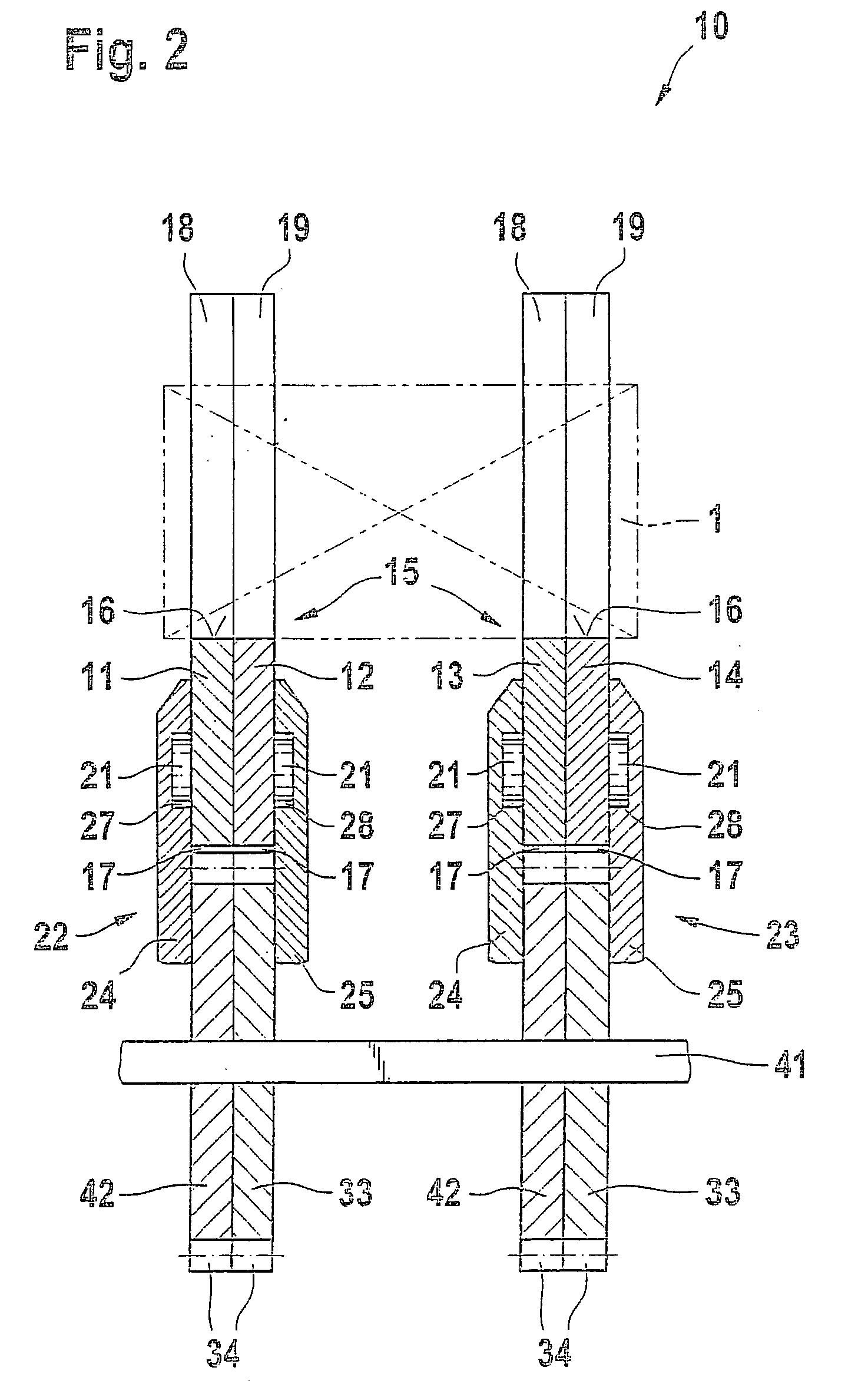Transport device for objects in packaging machines