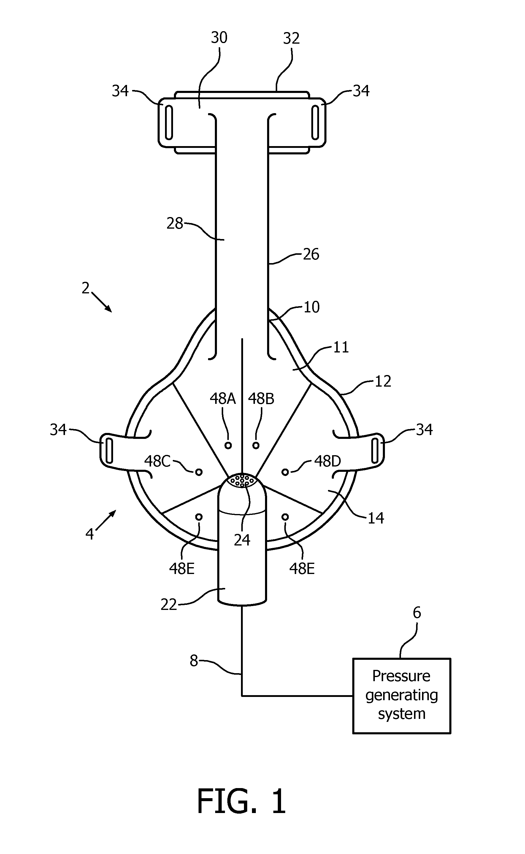User interface device providing for improved cooling of the skin
