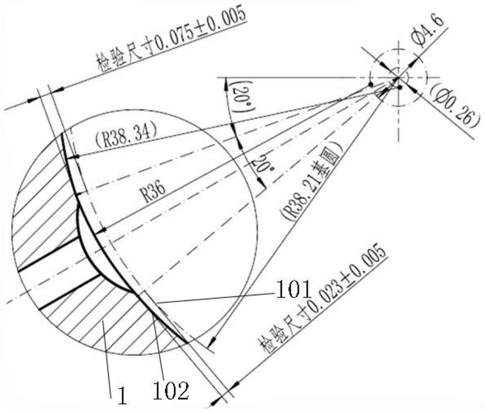 A processing and detection method for improving the detection efficiency of the oil wedge in the inner hole of the floating sleeve